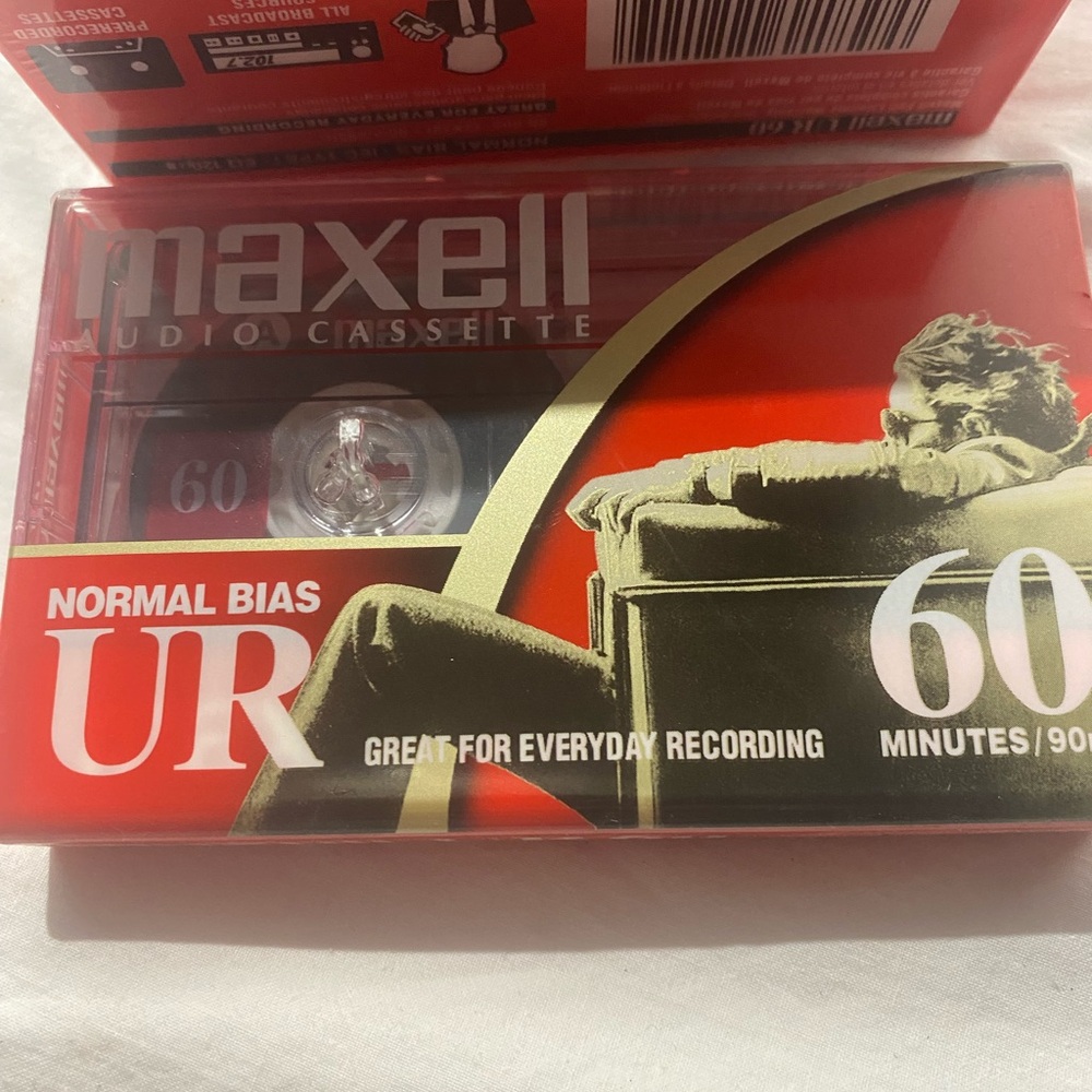 Maxell UR 60 Cassette Tapes  8 New sealed - Picture 2 of 3